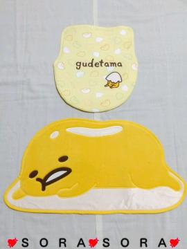 【ぐでたま】可愛い♪トイレマット&カバー 様式2点セット