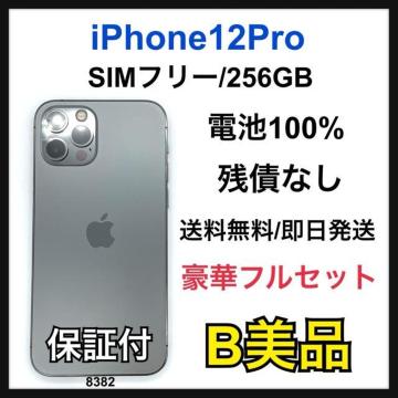 B 100% iPhone 12 Pro 256 GB SIM�t���[ �{��