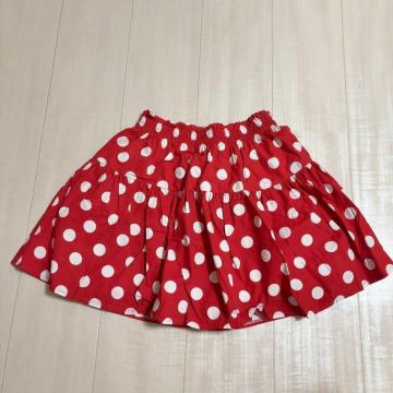 ◆スピンズ購入/Re plus◆ドット柄フレアミニスカート★ディズニーハロウィン♪美品