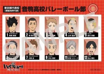 ハイキュー!! 特典「選手名鑑風ブロマイド」