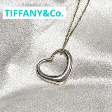 TIFFANY �e�B�t�@�j�[ �I�[�v���n�[�g �l�b�N���X �V���o�[�@�傫�߃n�[�g�@���K�i�@���K�X�w��