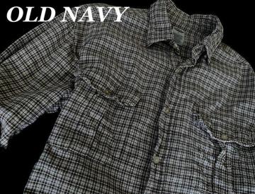 yOLD NAVYzI[hlCr[@Vintage Washed tlVc US|MiLj/Plaid GAP