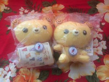 新品未使用☆さちぐまイエローぬいぐるみ☆2個セット☆