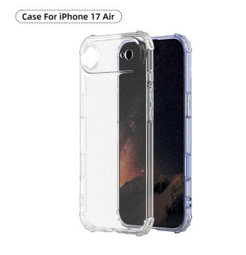 �N���A�P�[�X�Z�b�g iphoneAir �S�ʕی� �K���X �t�B���� iphone air TPU �J�o�[ �P�[�X �X�g���b�v�z�[��