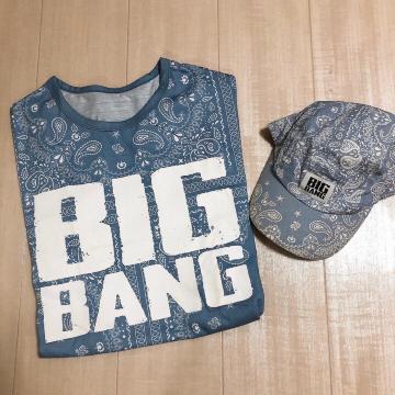 ◆BIGBANG公式グッズ◆1回着用のみ!!タンクトップ(ペイズリー)&JET CAP★0.TO.10♪ジヨン好