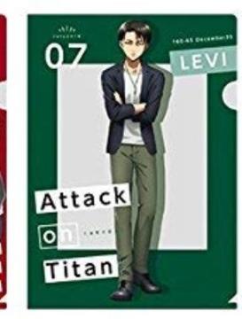 進撃の巨人 ローソン限定 クリアファイル リヴァイ ラスト1点