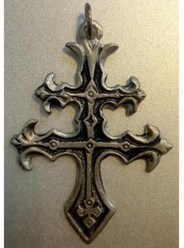 AzureGreen: Patriarchal cross pendant 