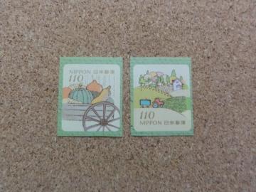 110円切手 2枚 シール式 (柄は選べません)