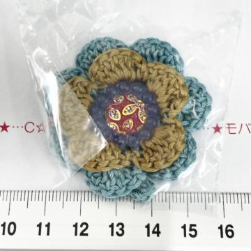7*ハンドメイド♪オリジナルビジュー ループ付きカラフルお花 5