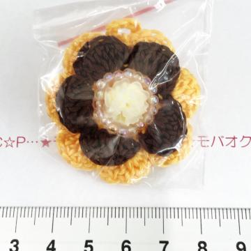 7*ハンドメイド♪オリジナルビジュー ループ付きカラフルお花 13