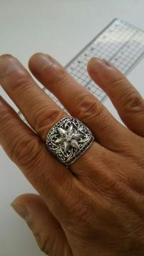 CHKi Classic Oval Star Ring ޲&ׯ޲Pave 20