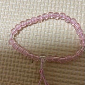 ピンクのお数珠