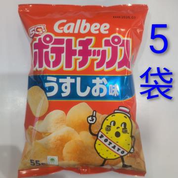 Calbee�|�e�g�`�b�v�X ���������� 55g�~5�܁`2026�N7���@�������ӁI