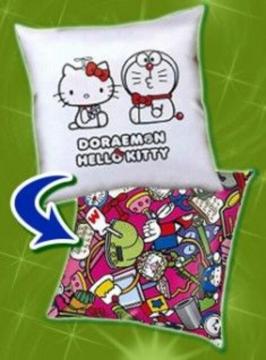 ドラえもん×ハローキティ メガジャンボスクエアクッション