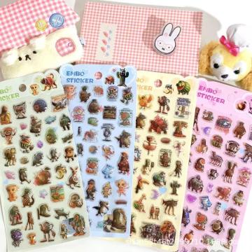 ���C�^���A���u���C�����b�g 3D�V�[�� �X�e�b�J�[ 4���Z�b�g �����킢�� �蒠�p DIY�p �M�t�g���� �v���[���g�ɂ��������߁I