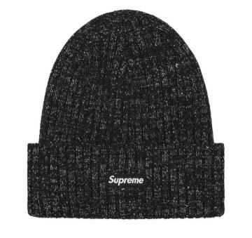 Supreme Overdyed Beanie Metallic Black