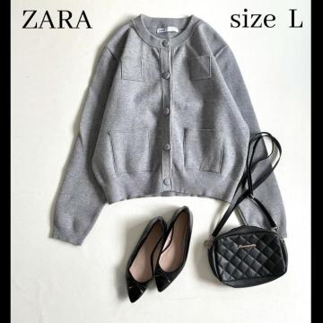 �����i��ZARA���v���[���j�b�g�W���P�b�g �p�f�b�h�V�����_�[���O���[��L