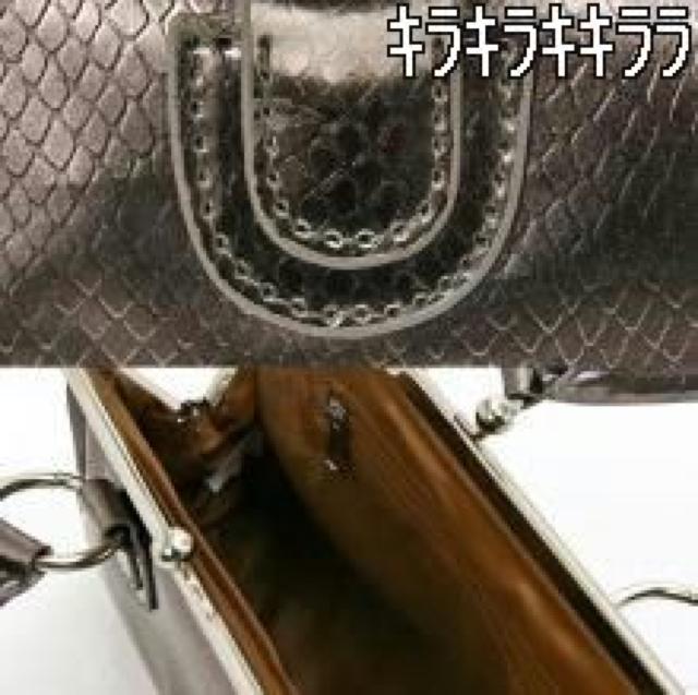 【DIVABBRACCI】《New》エレガント★パイソン柄*パーティーバッグ<ブロンズ> < 女性ファッション  【DIVABBRACCI】《New》エレガント★パイソン柄*パーティーバッグ<ブロンズ> < 女性ファッションの