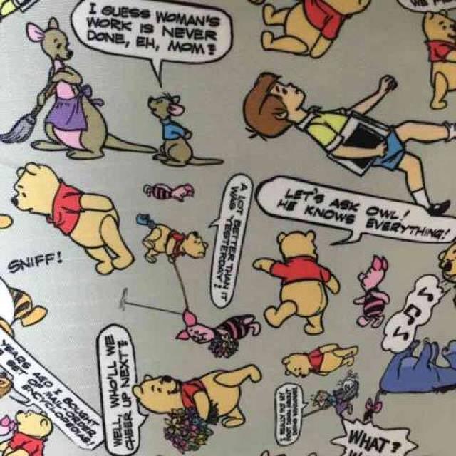 ディズニー・ポケッタブルトートバッグ。プー&フレンズ柄グレー < ブランド ディズニー・ポケッタブルトートバッグ。プー&フレンズ柄グレー < ブランドの