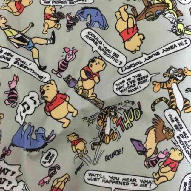 ディズニー・ポケッタブルトートバッグ。プー&フレンズ柄グレー < ブランド ディズニー・ポケッタブルトートバッグ。プー&フレンズ柄グレー < ブランドの