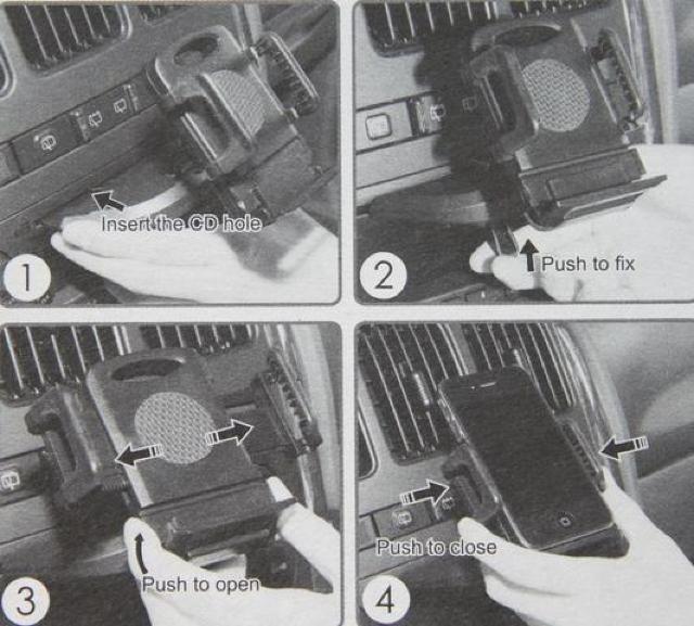 iPhone スマートフォンホルダー CDスロットに装着 < 自動車/バイク iPhone スマートフォンホルダー CDスロットに装着 < 自動車/バイク