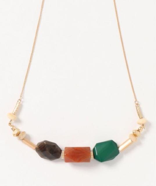 定価1,728円●カラフルMIXネックレス【新品】Green Parksグリーンパークス●緑 ゴールド < ブランド  定価1,728円●カラフルMIXネックレス【新品】Green Parksグリーンパークス●緑 ゴールド  < ブランドの