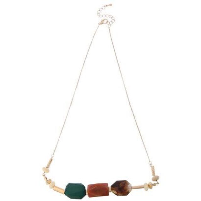 定価1,728円●カラフルMIXネックレス【新品】Green Parksグリーンパークス●緑 ゴールド < ブランド  定価1,728円●カラフルMIXネックレス【新品】Green Parksグリーンパークス●緑 ゴールド < ブランドの