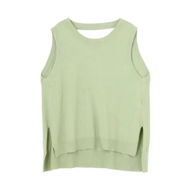 定価5,940円●MURUAムルーア●イレヘムルーズニットタンク●黄緑ライムグリーン●ノースリーブ < ブランド 定価5,940円●MURUAムルーア●イレヘムルーズニットタンク●黄緑ライムグリーン●ノースリーブ < ブランドの