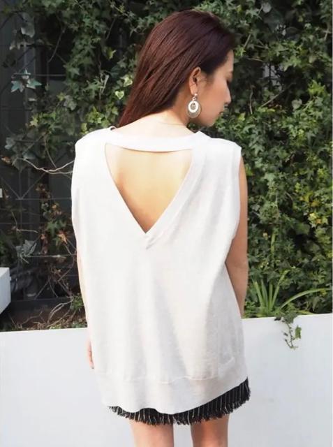 定価5,940円●MURUAムルーア●イレヘムルーズニットタンク●黄緑ライムグリーン●ノースリーブ < ブランド 定価5,940円●MURUAムルーア●イレヘムルーズニットタンク●黄緑ライムグリーン●ノースリーブ < ブランドの