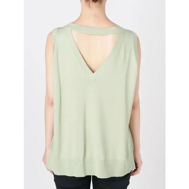 定価5,940円●MURUAムルーア●イレヘムルーズニットタンク●黄緑ライムグリーン●ノースリーブ < ブランド 定価5,940円●MURUAムルーア●イレヘムルーズニットタンク●黄緑ライムグリーン●ノースリーブ < ブランドの