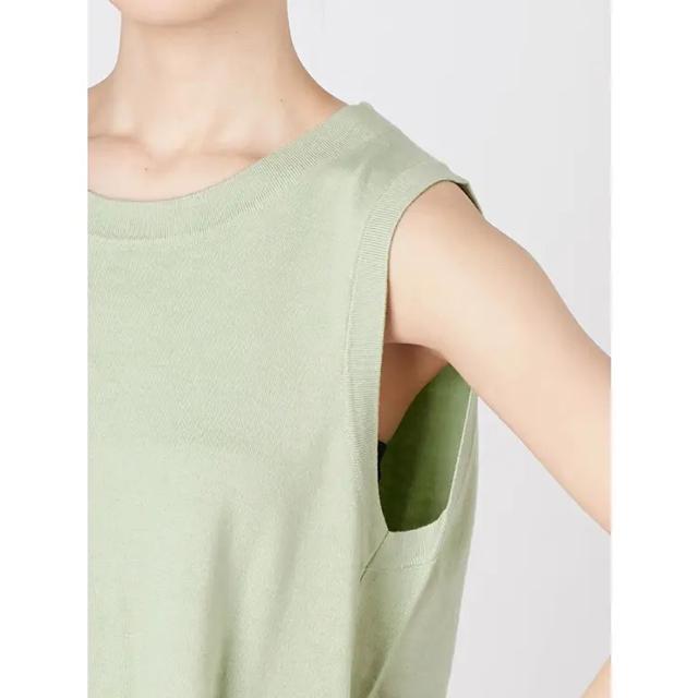 定価5,940円●MURUAムルーア●イレヘムルーズニットタンク●黄緑ライムグリーン●ノースリーブ < ブランド 定価5,940円●MURUAムルーア●イレヘムルーズニットタンク●黄緑ライムグリーン●ノースリーブ < ブランドの