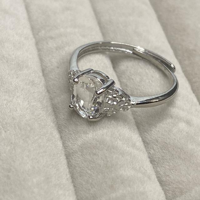 《No.R080》高品質 ブラジル産水晶 フリーサイズリング < 女性アクセサリー/時計  《No.R080》高品質 ブラジル産水晶 フリーサイズリング  < 女性アクセサリー/時計の