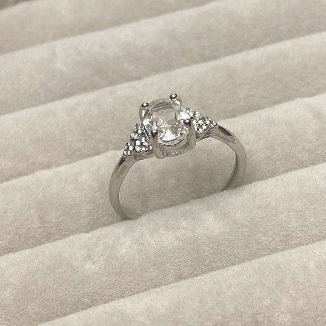 《No.R080》高品質 ブラジル産水晶 フリーサイズリング < 女性アクセサリー/時計  《No.R080》高品質 ブラジル産水晶 フリーサイズリング < 女性アクセサリー/時計の