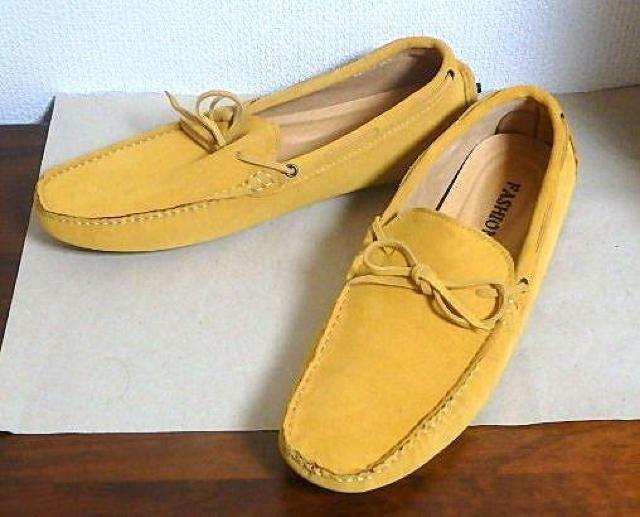 ◆fashion  スウェード スニーカー シューズ イエロー 未使用中古品 30cm < 男性ファッション  ◆fashion  スウェード スニーカー シューズ イエロー 未使用中古品 30cm  < 男性ファッションの