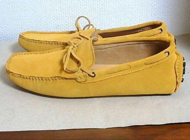 ◆fashion  スウェード スニーカー シューズ イエロー 未使用中古品 30cm < 男性ファッション  ◆fashion  スウェード スニーカー シューズ イエロー 未使用中古品 30cm < 男性ファッションの