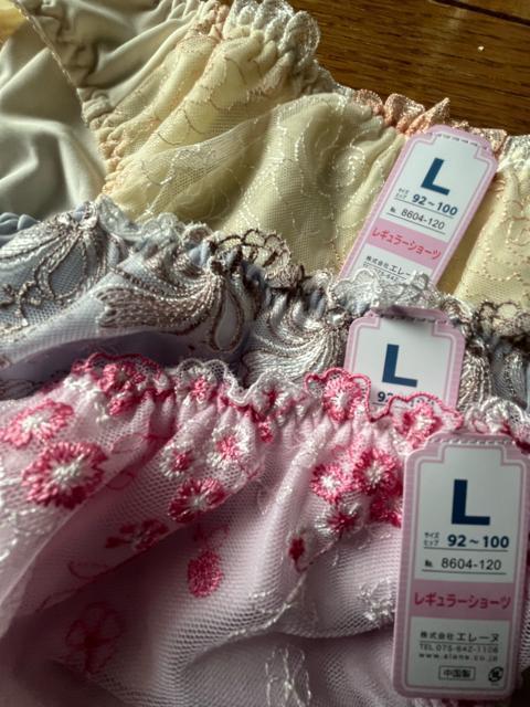 Lサイズ!3枚セット!光沢感ある!ストレッチ!エレガント!ショーツ!新品!No.キュート < 女性ファッション  Lサイズ!3枚セット!光沢感ある!ストレッチ!エレガント!ショーツ!新品!No.キュート  < 女性ファッションの