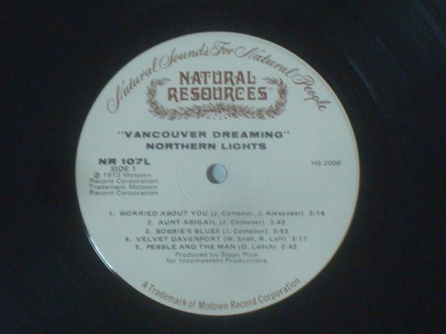 Vancouver Dreaming / NORTHERN LIGHTS us.org盤LP カット有 < CD/DVD/ビデオ  Vancouver Dreaming / NORTHERN LIGHTS us.org盤LP カット有 < CD/DVD/ビデオの