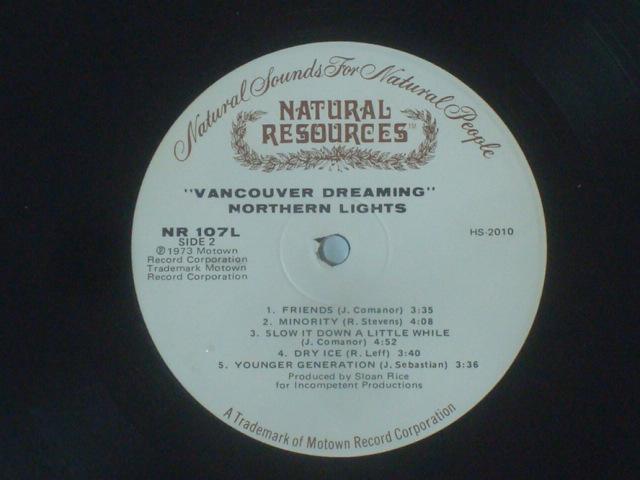 Vancouver Dreaming / NORTHERN LIGHTS us.org盤LP カット有 < CD/DVD/ビデオ  Vancouver Dreaming / NORTHERN LIGHTS us.org盤LP カット有 < CD/DVD/ビデオの