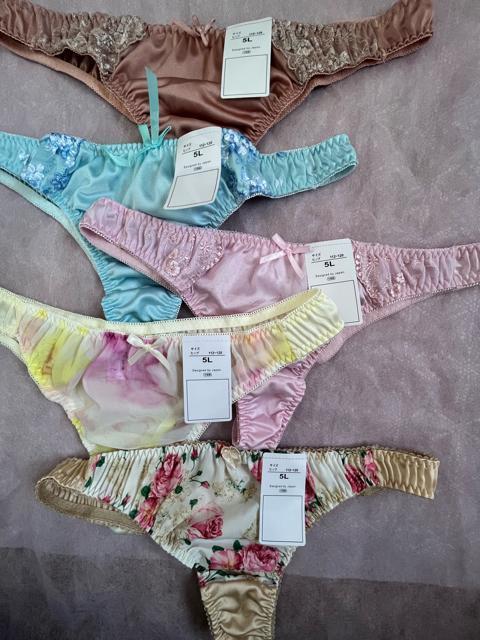 5Lサイズ!5枚セット!光沢ツルツル素材!シフォン使いあり!高貴品格!色とりどり!エレガント!Tバックショーツ!No.王 < 女性ファッション  5Lサイズ!5枚セット!光沢ツルツル素材!シフォン使いあり!高貴品格!色とりどり!エレガント!Tバックショーツ!No.王 < 女性ファッションの