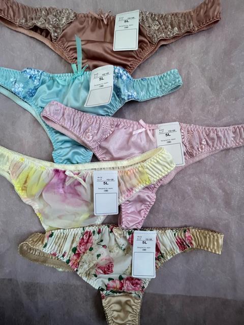 5Lサイズ!5枚セット!光沢ツルツル素材!シフォン使いあり!高貴品格!色とりどり!エレガント!Tバックショーツ!No.王 < 女性ファッション  5Lサイズ!5枚セット!光沢ツルツル素材!シフォン使いあり!高貴品格!色とりどり!エレガント!Tバックショーツ!No.王 < 女性ファッションの