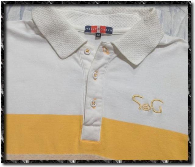 ストリートアットグリーン 刺繍入りマルチボーダー半袖ポロシャツ < レジャー/スポーツ ストリートアットグリーン 刺繍入りマルチボーダー半袖ポロシャツ < レジャー/スポーツの