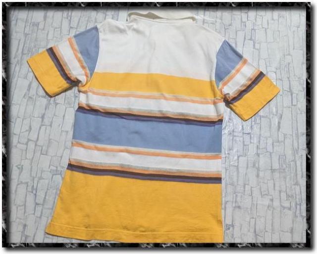 ストリートアットグリーン 刺繍入りマルチボーダー半袖ポロシャツ < レジャー/スポーツ ストリートアットグリーン 刺繍入りマルチボーダー半袖ポロシャツ < レジャー/スポーツの