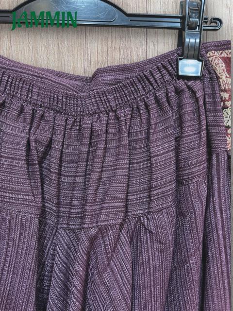 織り柄生地付きサルエルパンツ エスニック アジアン 男女兼用 ヒッピー < 男性ファッション 織り柄生地付きサルエルパンツ エスニック アジアン 男女兼用 ヒッピー < 男性ファッションの