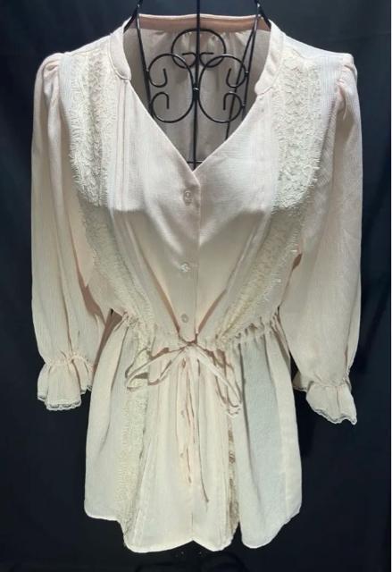 MAJESTIC LEGON レース装飾 7分袖チュニック ペプラム レディース < ブランド MAJESTIC LEGON レース装飾 7分袖チュニック ペプラム レディース < ブランドの