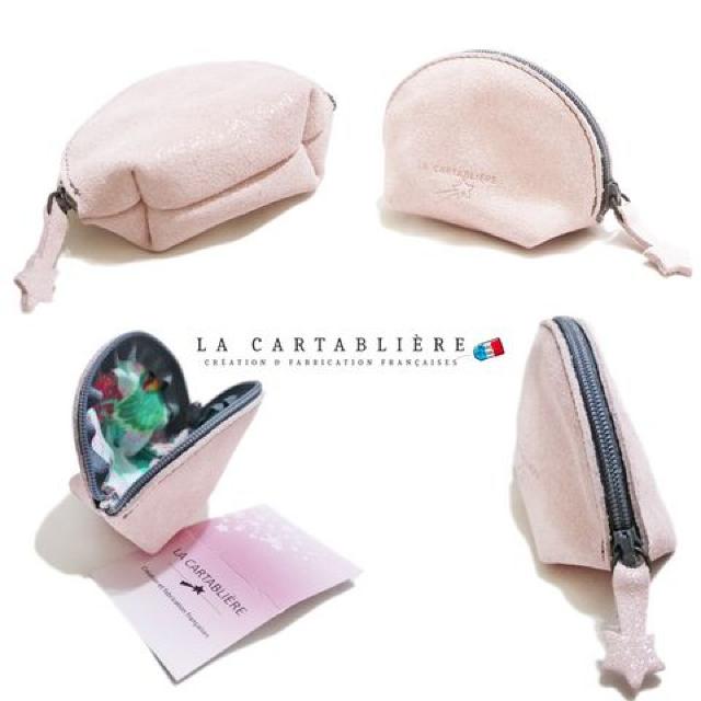 LA CARTABLIEREフランス製きらきらスエード 半円ポーチ#Sヒ < 女性ファッション LA CARTABLIEREフランス製きらきらスエード 半円ポーチ#Sヒ < 女性ファッションの