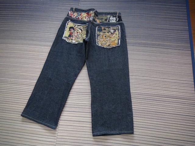 GUMUのデニム 派手な絵 メンズ 未使用に近い (XXL)!。 < 男性ファッション GUMUのデニム 派手な絵 メンズ 未使用に近い (XXL)!。 < 男性ファッションの