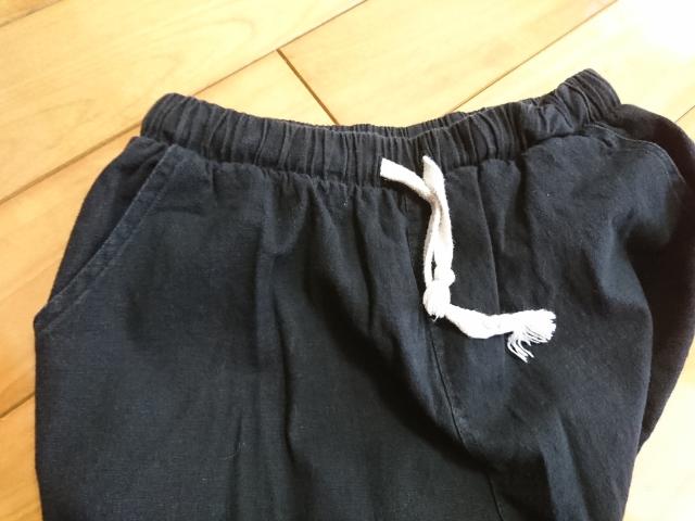 黒麻パンツ★ストレッチありサイズL < 女性ファッション  黒麻パンツ★ストレッチありサイズL < 女性ファッションの