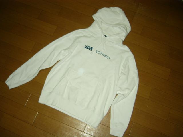SOPHNET.ソフネット × VANS スウェット パーカー M 白 ヴァンズ < ブランド  SOPHNET.ソフネット × VANS スウェット パーカー M 白 ヴァンズ < ブランドの