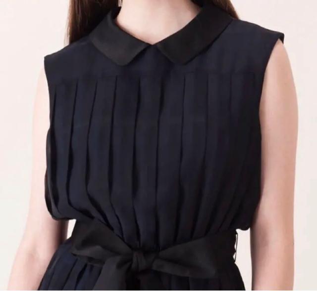 バーバリーシフォンチェックプリーツワンピース  ネイビー 新品 < ブランド  バーバリーシフォンチェックプリーツワンピース  ネイビー 新品 < ブランドの