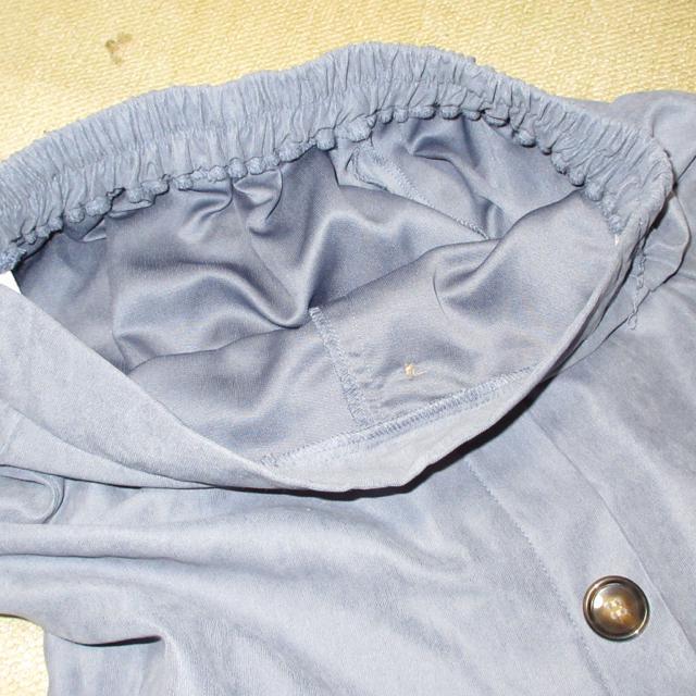 未使用☆飾りボタン付きロングスカート(ブルーグレー系) < 女性ファッション  未使用☆飾りボタン付きロングスカート(ブルーグレー系) < 女性ファッションの